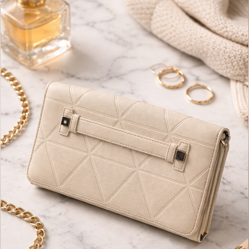 Elegant Cream Clutch Bag